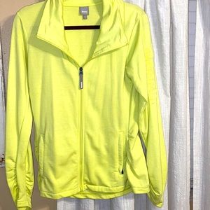 Bench Women's Cowl Neck Yellow Sweater Full Zip Sweatshirt